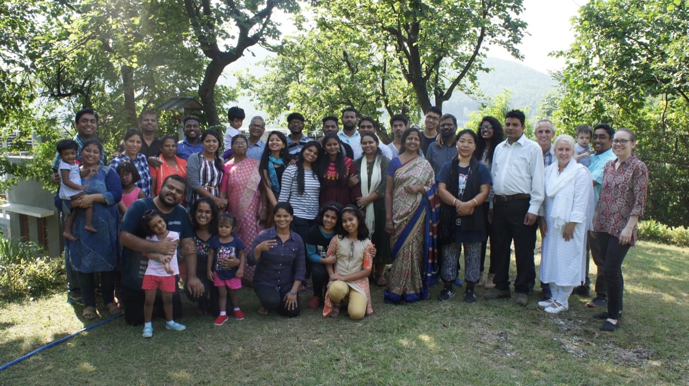 CBF Dwarka church family gathered outdoors